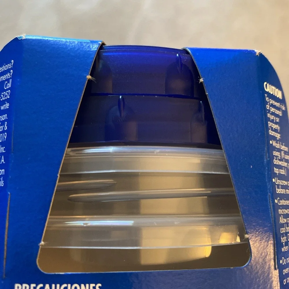 NEW! ZIPLOC TWIST N LOC SET OF (2) MEDIUM ROUND CONTAINERS W/LIDS 4 CUP 32 OZ
